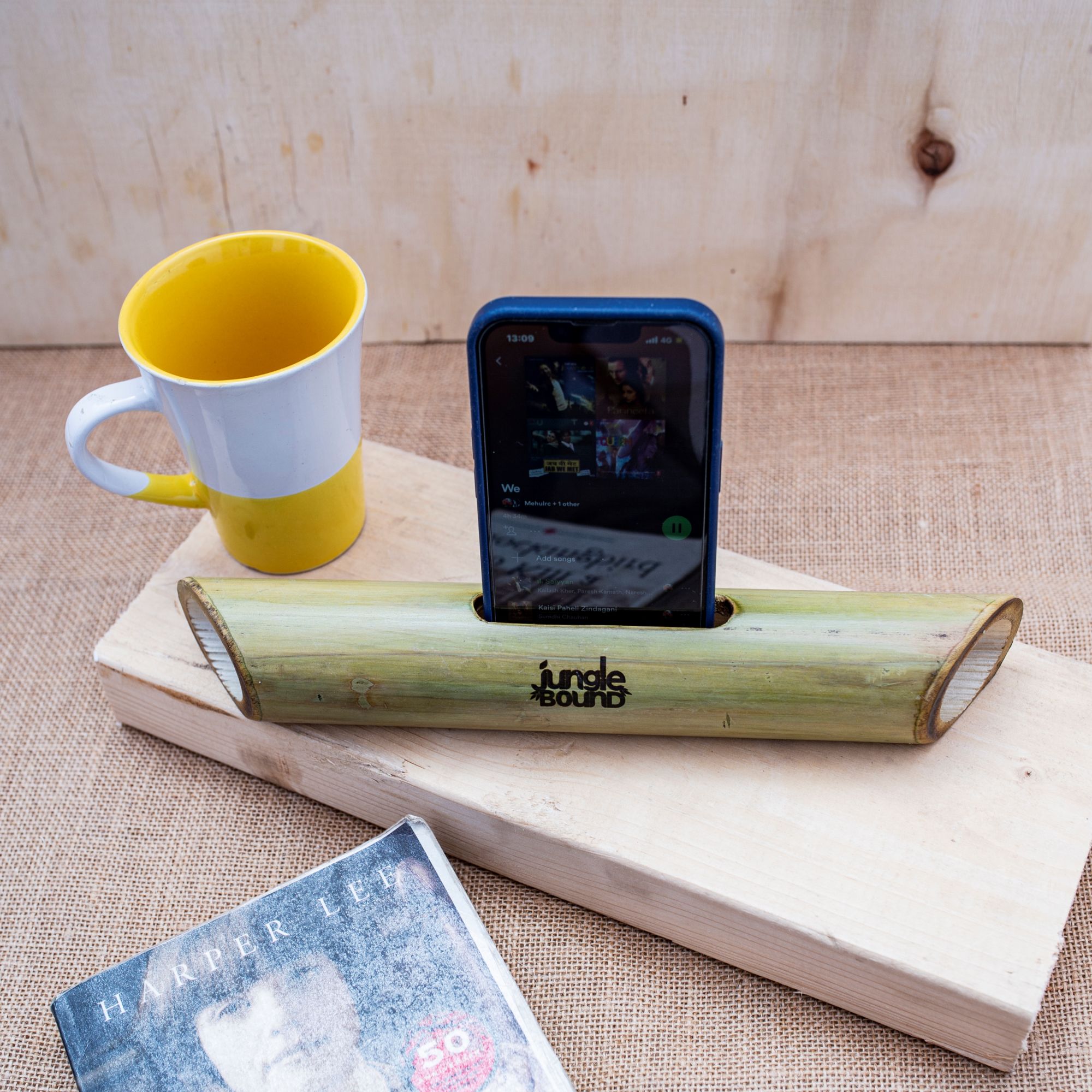Handcrafted Bamboo Music Amplifier Speaker
