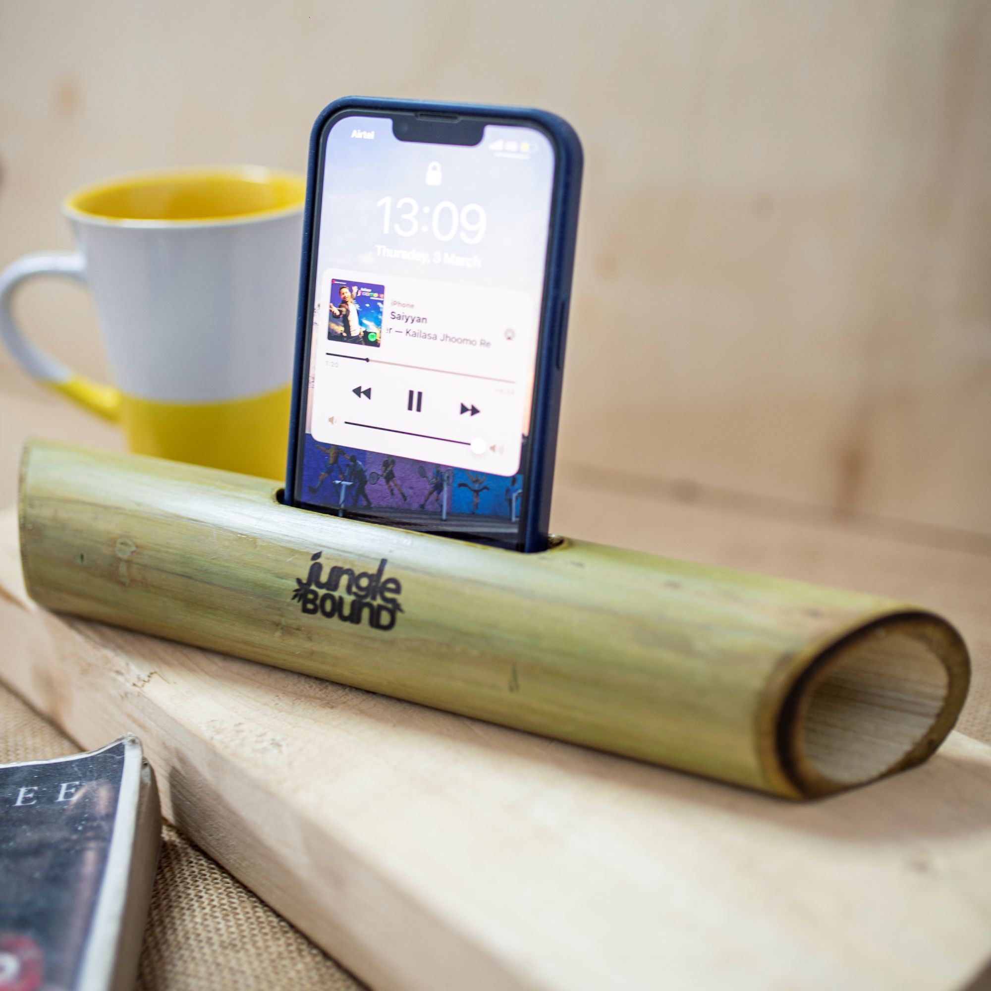 Handcrafted Bamboo Music Amplifier Speaker