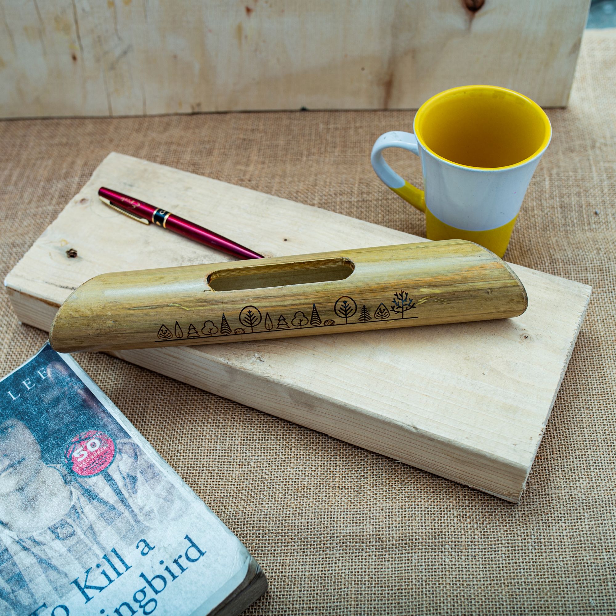 Handcrafted Bamboo Music Amplifier Speaker