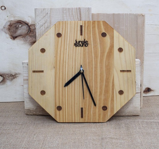 Pine Wall Clock
