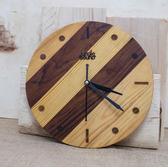 Teak wall Clock