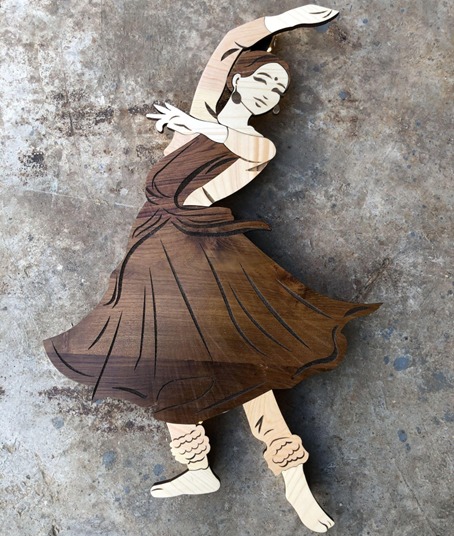 Wooden Wall Mural 2
