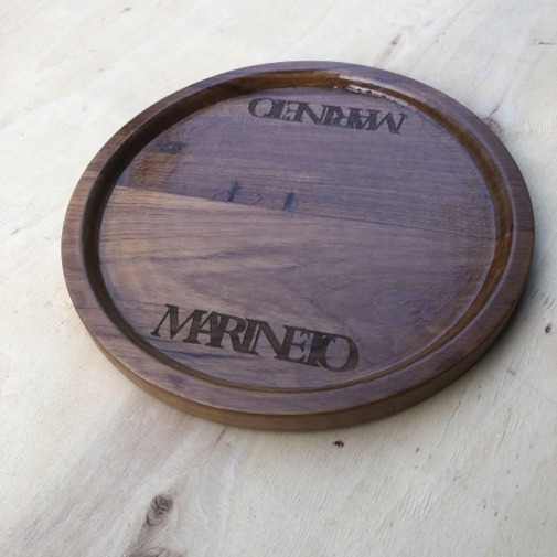 Round Teak Wood Plate
