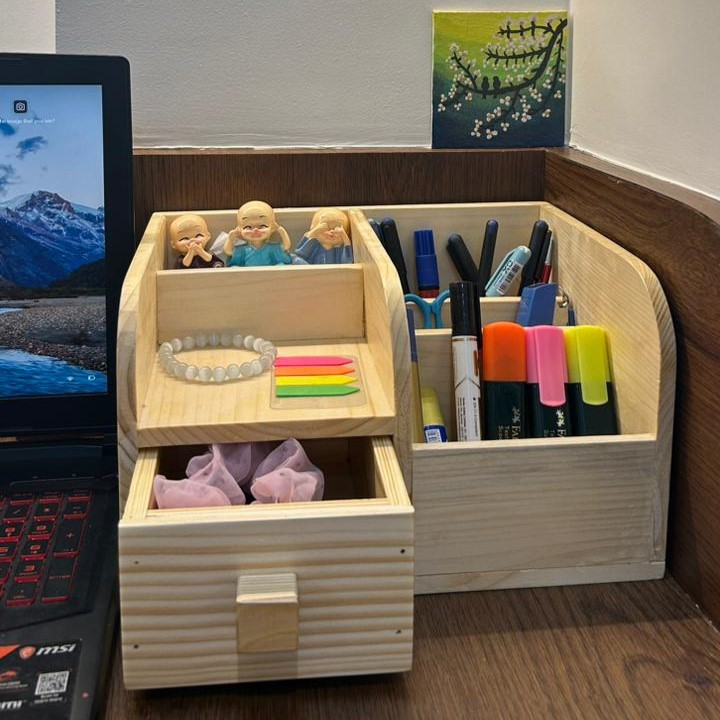 Wooden Desk Organizer