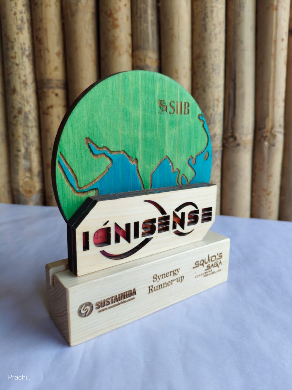 Wooden Globe Trophy