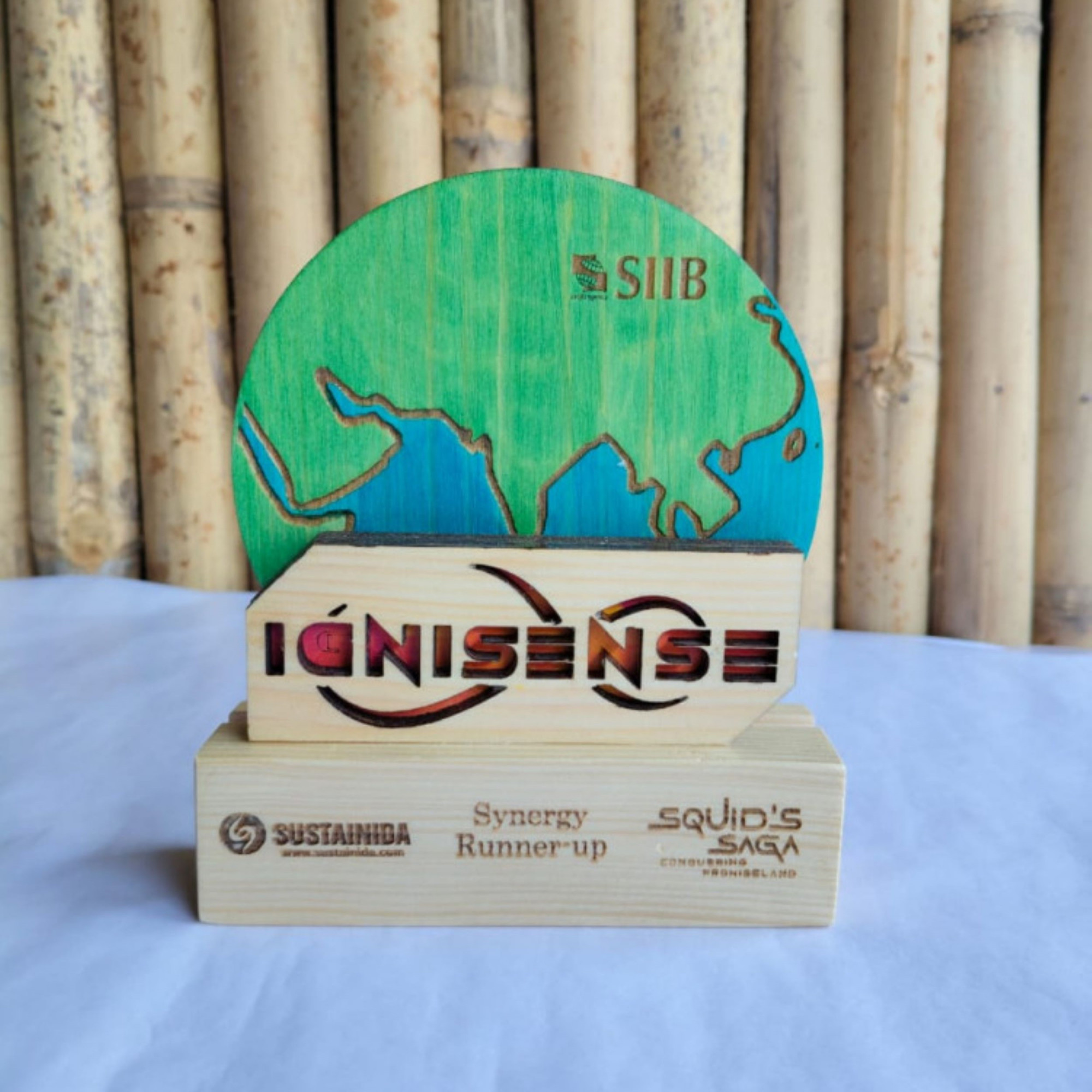 Wooden Globe Trophy