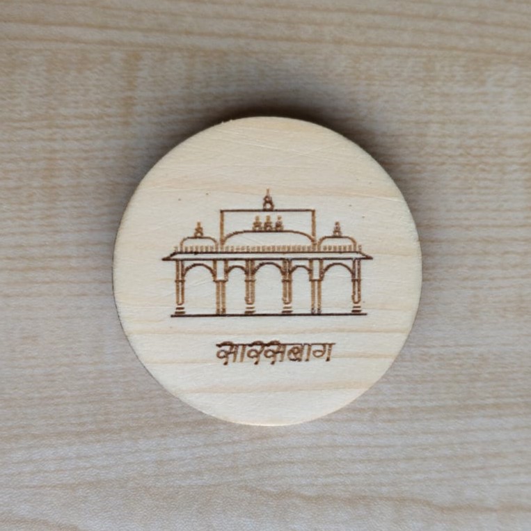 Wooden Fridge Magnet