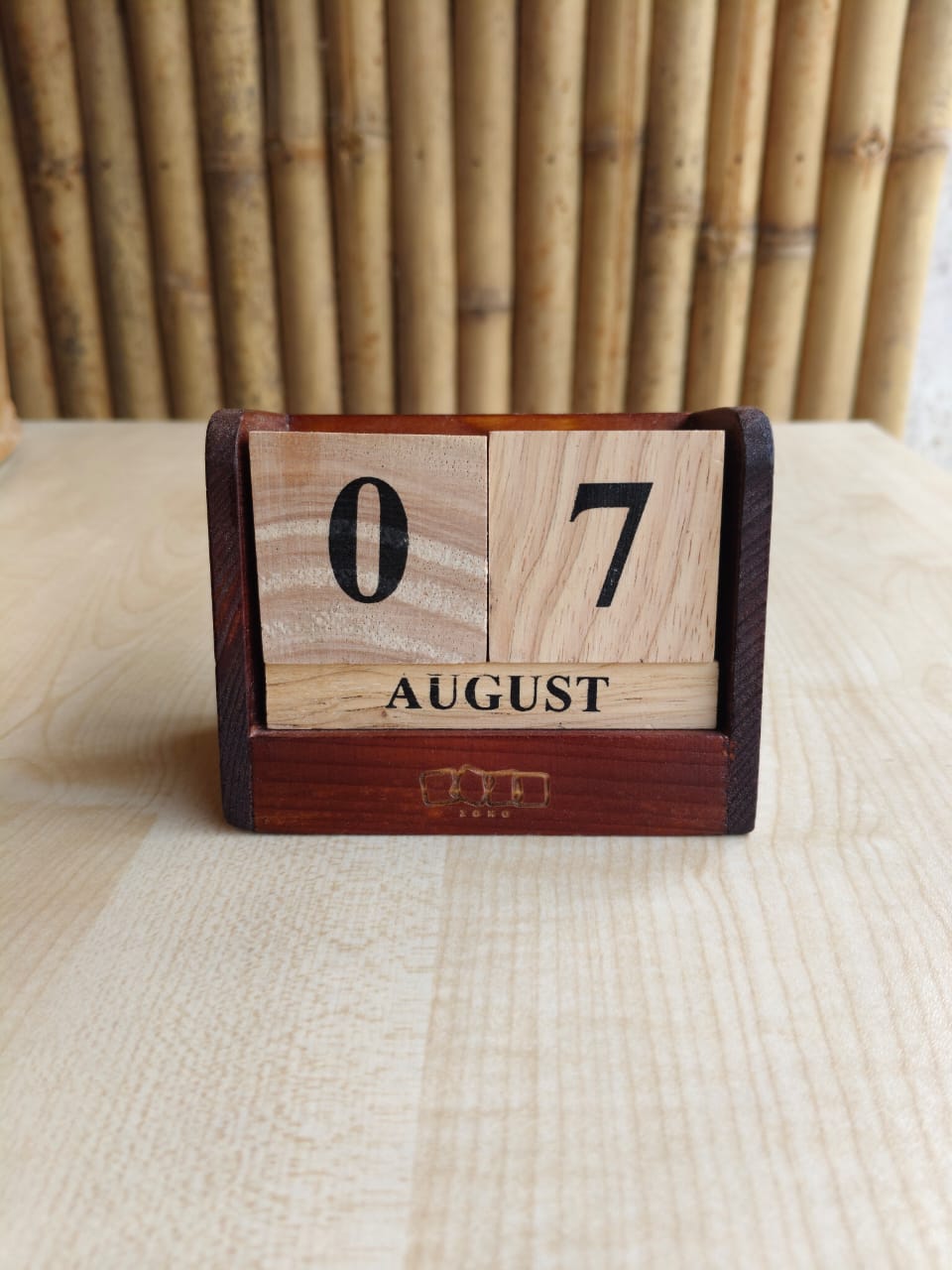 Wooden Cube Calendar