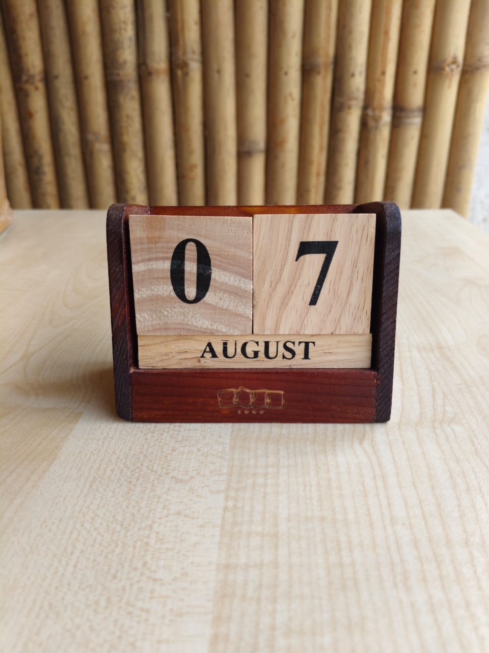 Wooden Cube Calendar