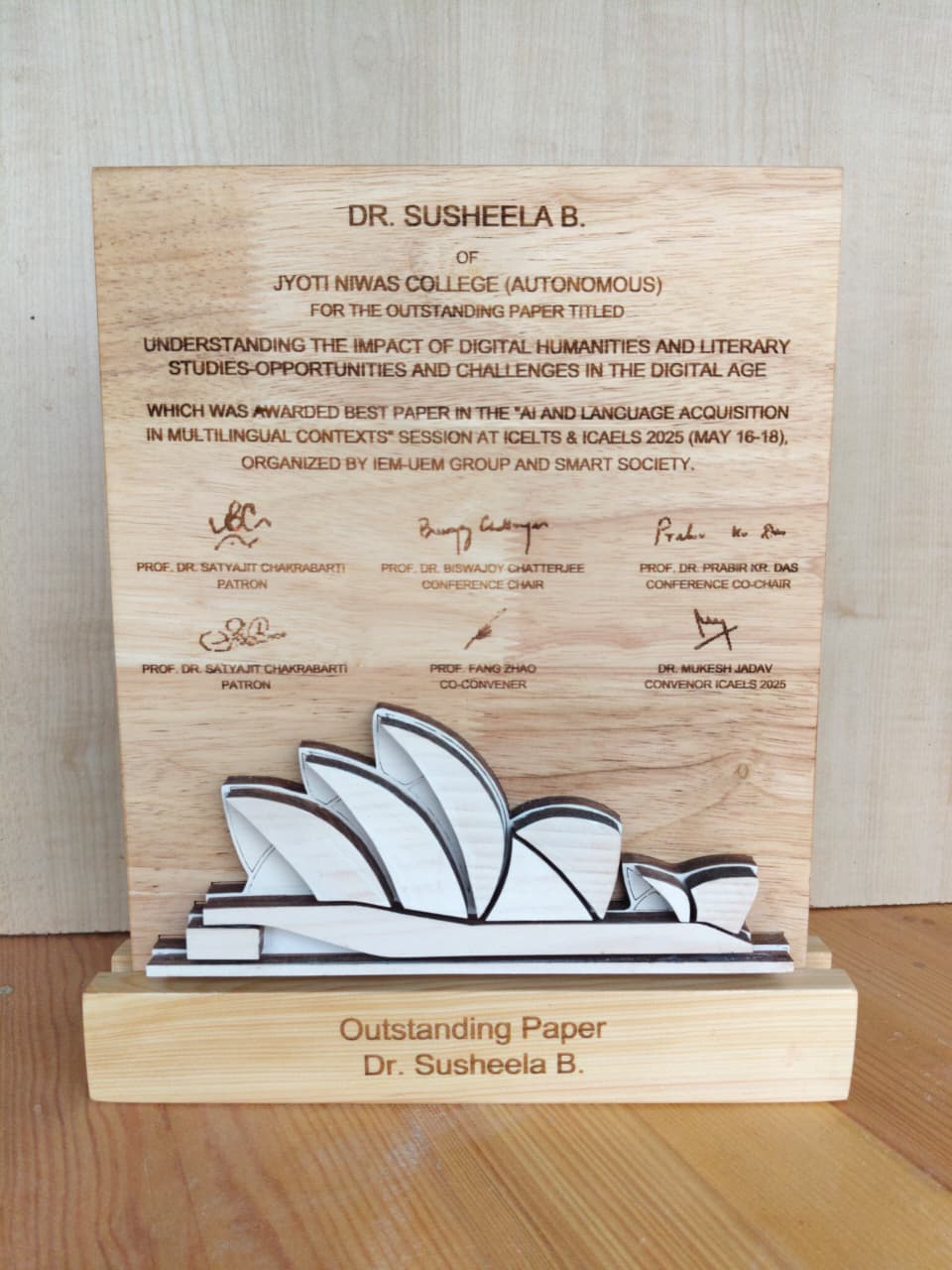 Eco-Friendly Trophy