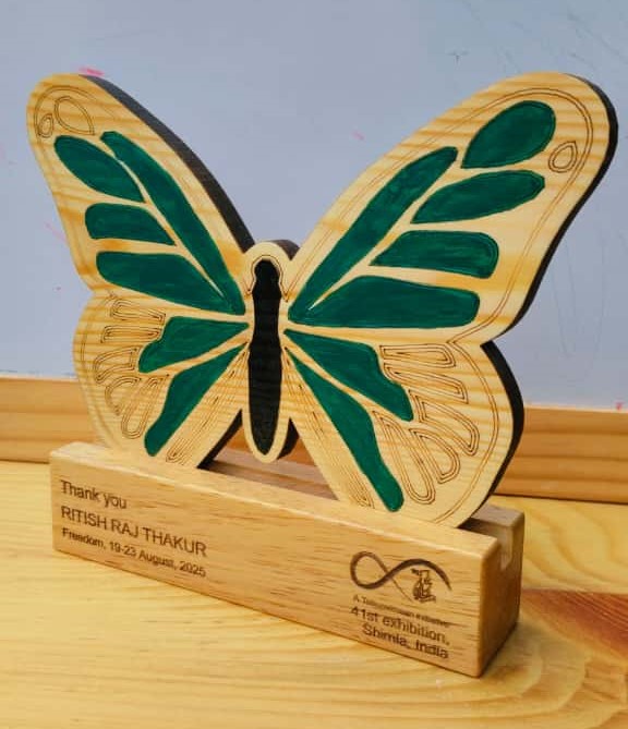 Wooden Art Exhibition Trophy