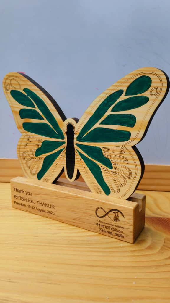 Wooden Art Exhibition Trophy
