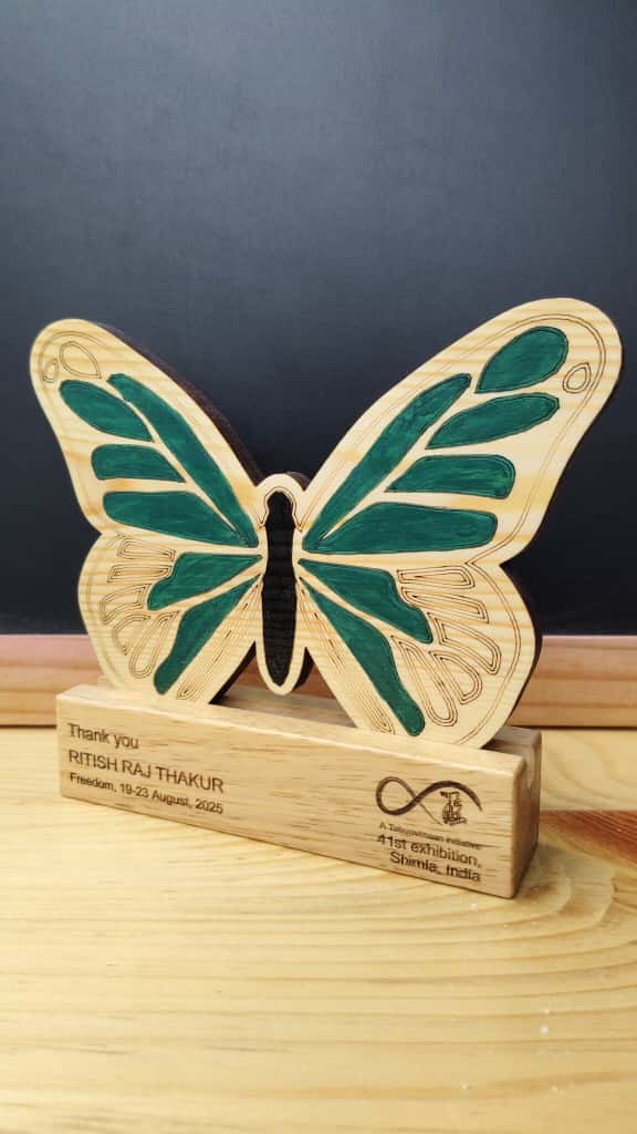 Wooden Art Exhibition Trophy