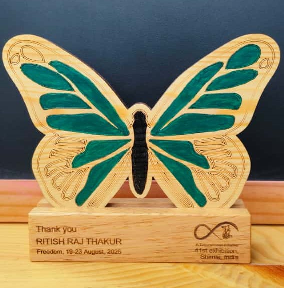 Wooden Art Exhibition Trophy