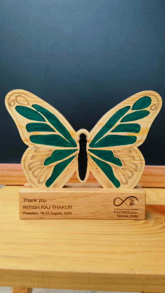 Wooden Art Exhibition Trophy