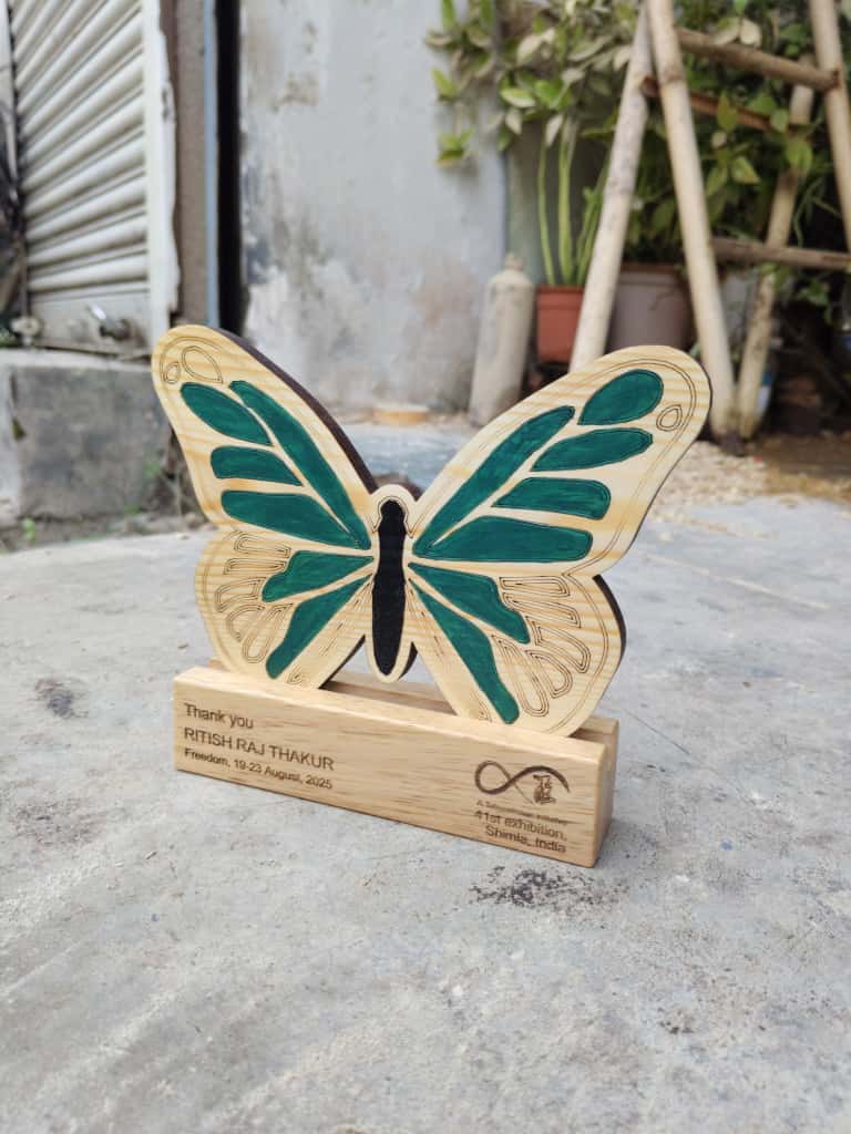 Wooden Art Exhibition Trophy