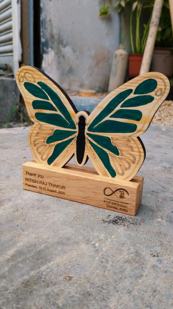 Wooden Art Exhibition Trophy
