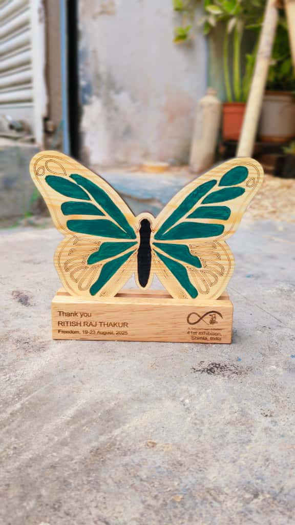 Wooden Art Exhibition Trophy
