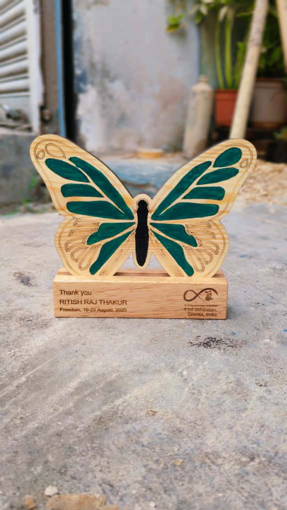 Wooden Art Exhibition Trophy