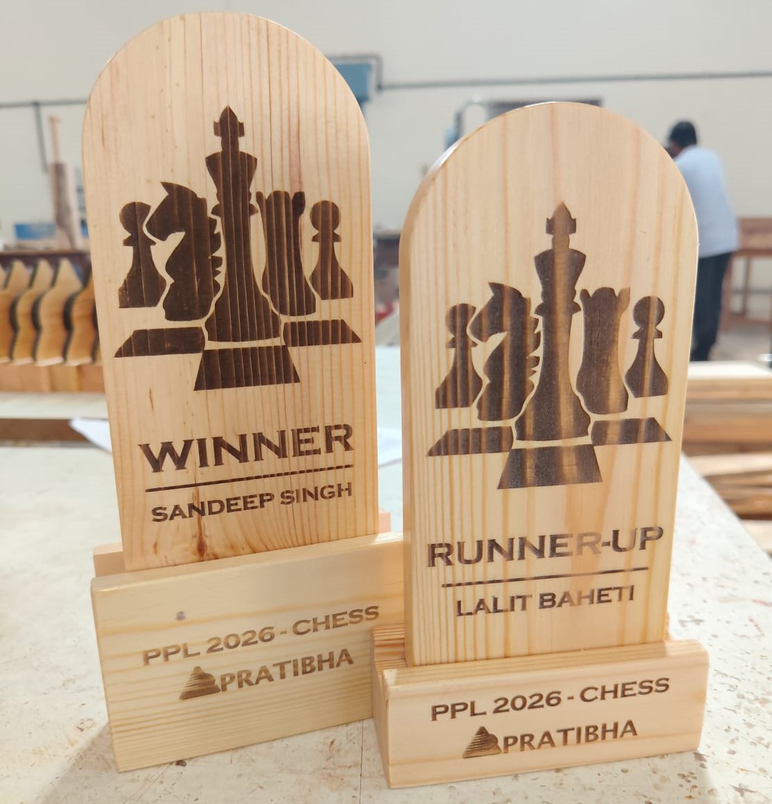 Wooden Sports Trophy