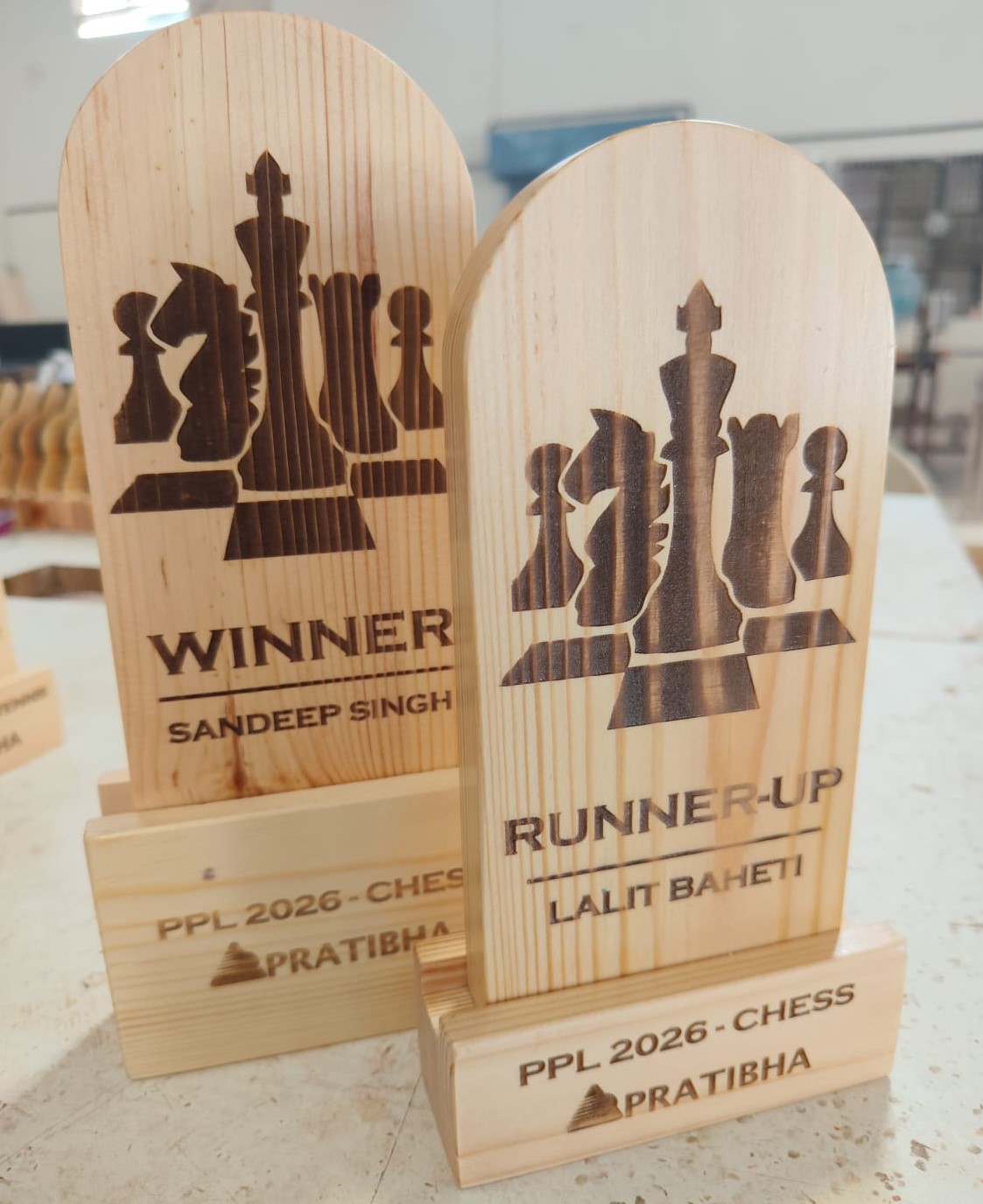 Wooden Sports Trophy