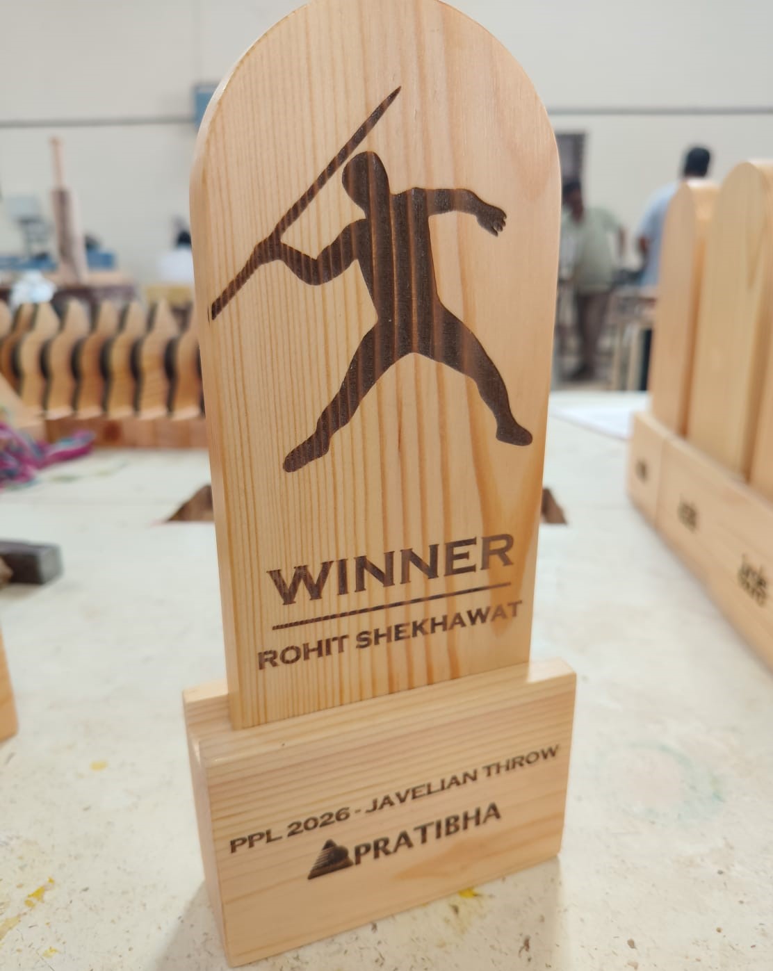 Wooden Sports Trophy