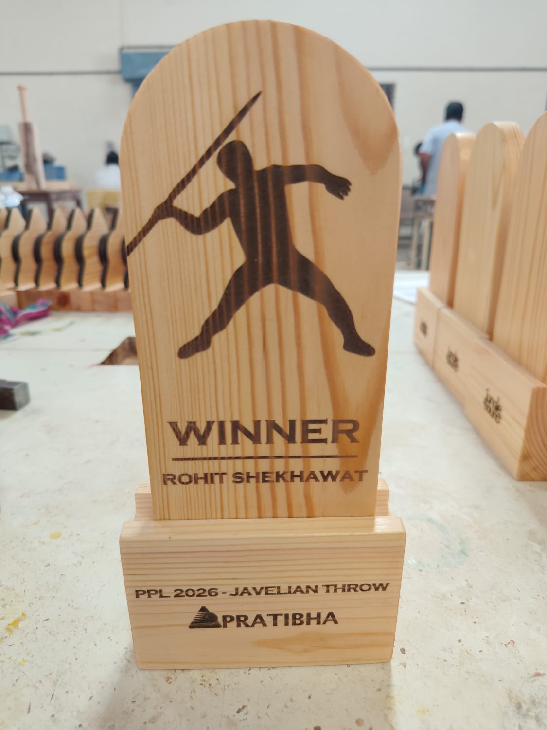 Wooden Sports Trophy