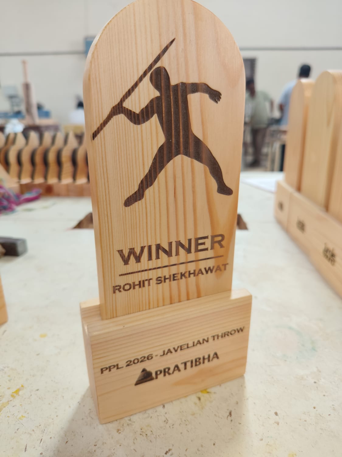 Wooden Sports Trophy