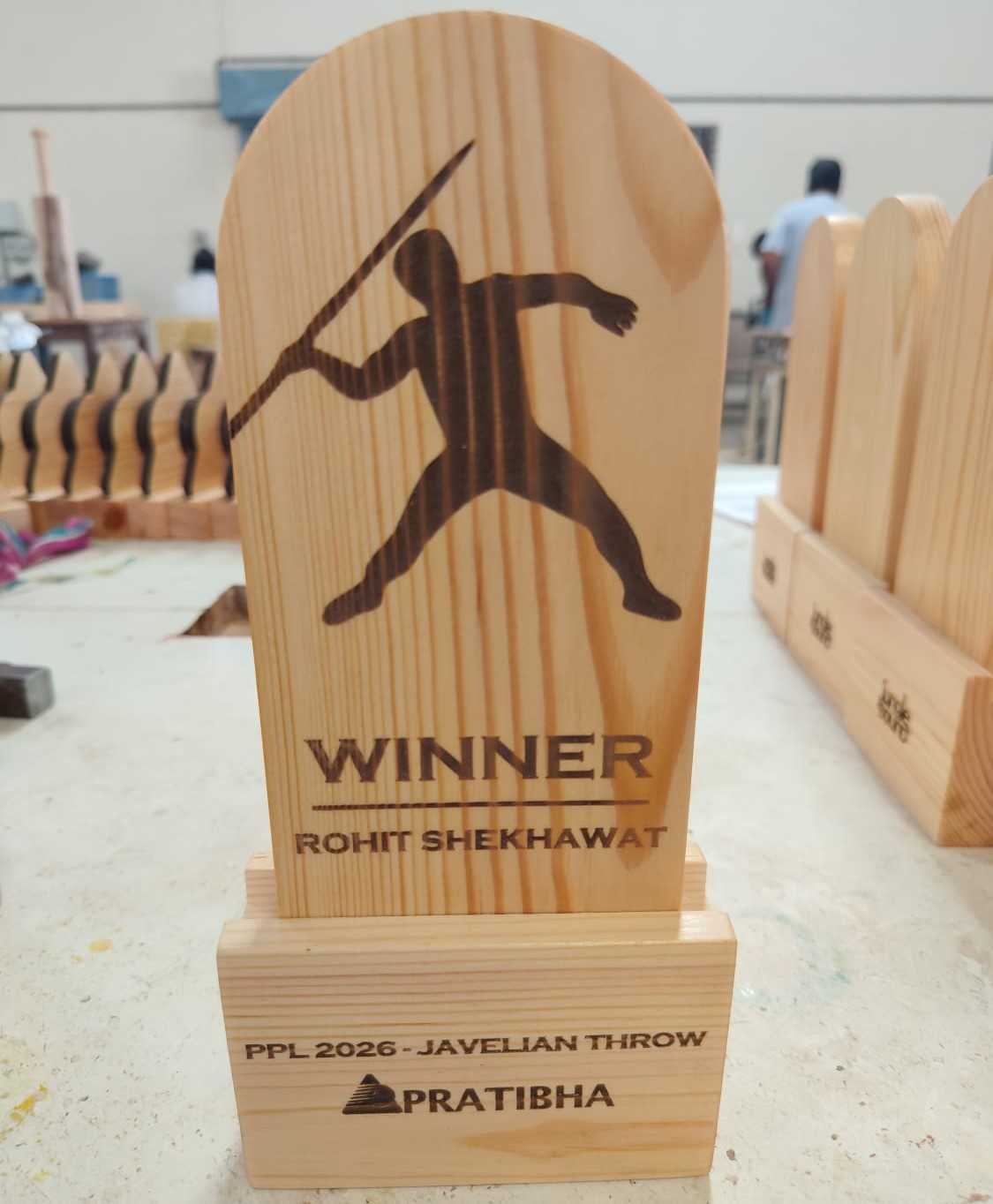 Wooden Sports Trophy
