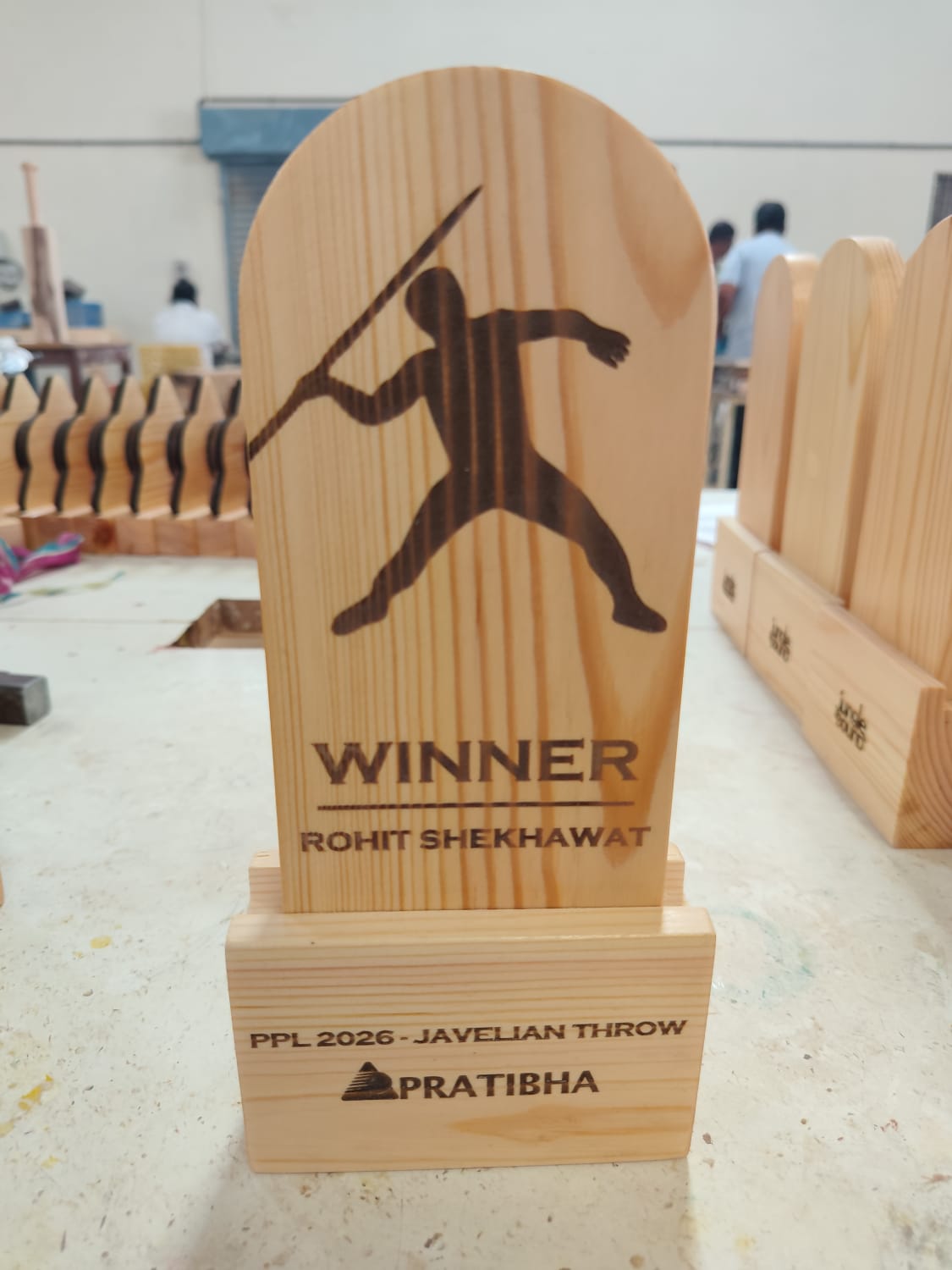 Wooden Sports Trophy