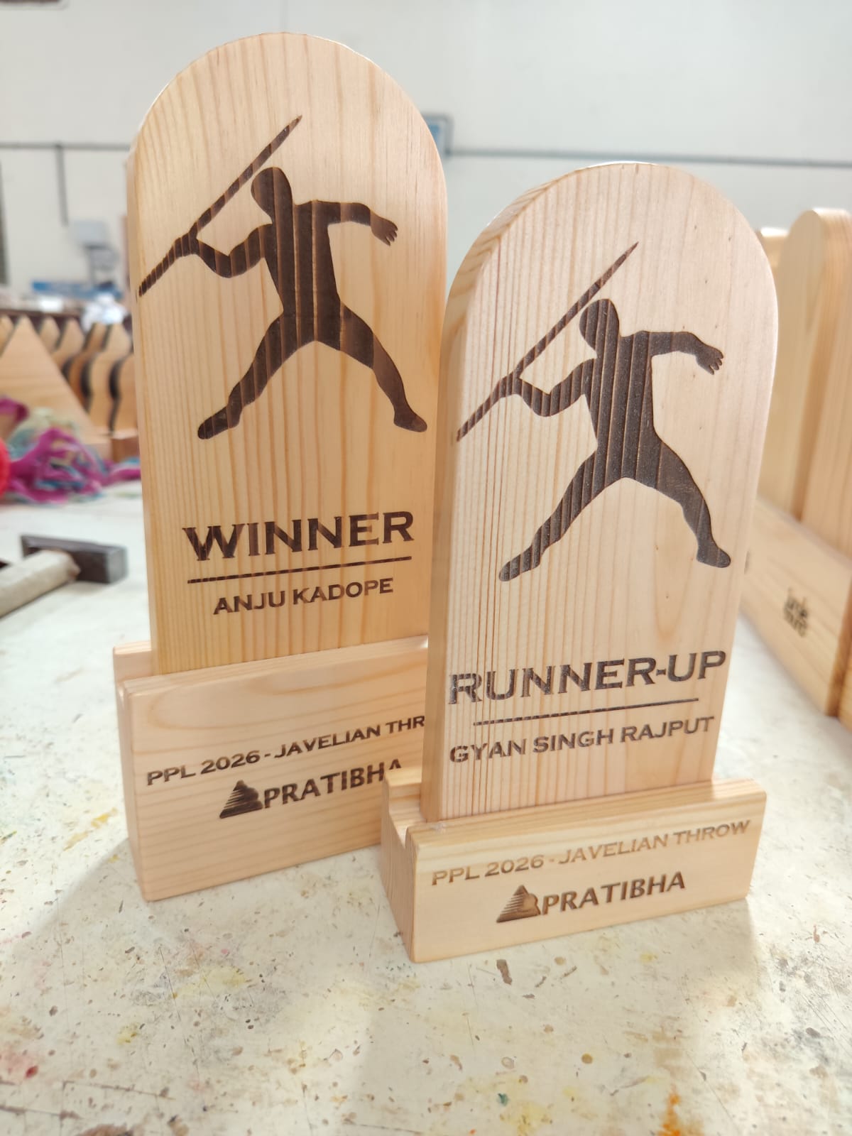 Wooden Sports Trophy