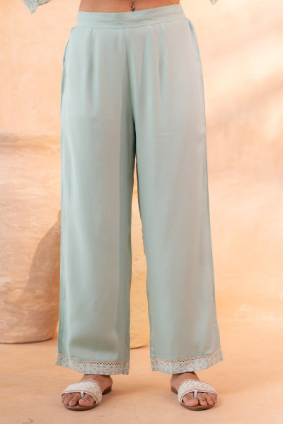 SageGreen Schiffli Lounge Co-Ord