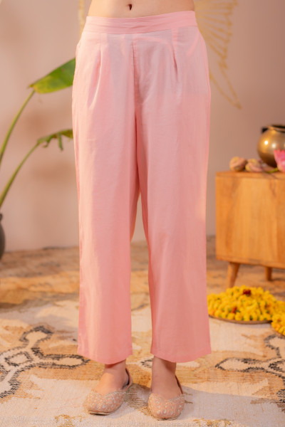 Peach Noor Festive Suit Set