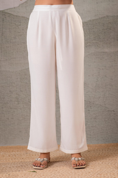 Cotton Bloom White Embroidered Co-Ord Set