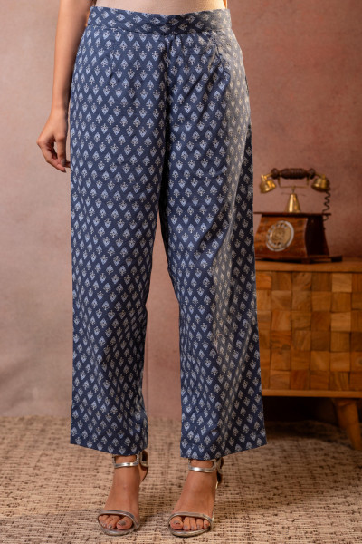 Indigo Vana Sleeveless Heritage Kurta Set