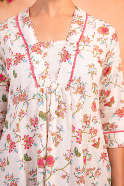 Ivory Garden Bloom Kurta
