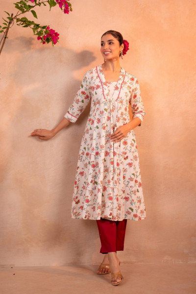 Ivory Garden Bloom Kurta