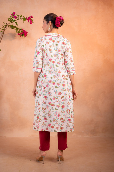 Ivory Garden Bloom Kurta