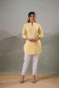 Yellow  Ease Minimal Cotton Tunic