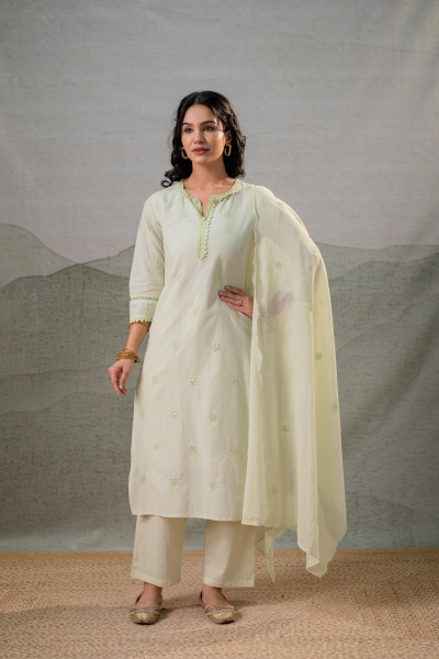 Lime Grace Minimal Suit Set