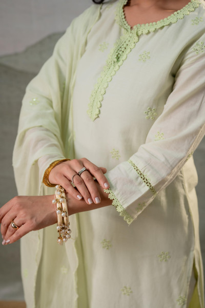 Lime Grace Minimal Suit Set