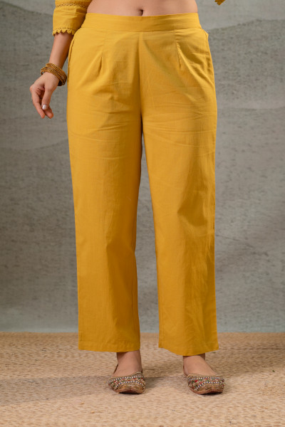 Mustard Grace Minimal Suit Set