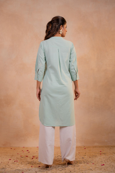 Pistachio Serenity Straight Kurta