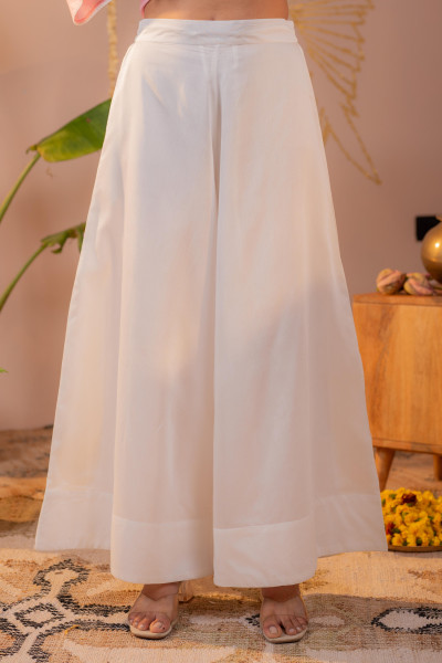 Pink Bloom mirror work Embroidered Kurta Set with Dupatta