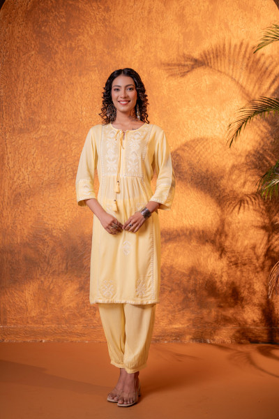 Sunshine Yellow Noor Kurta Set