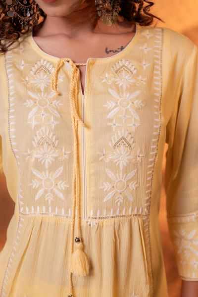 Sunshine Yellow Noor Kurta Set