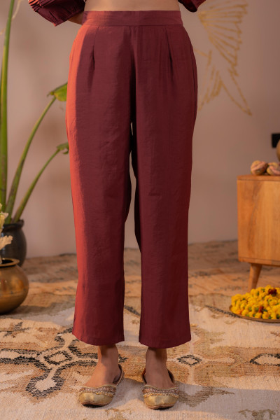 Rosegold Ethnic Buti Kurta Set with Textured Dupatta