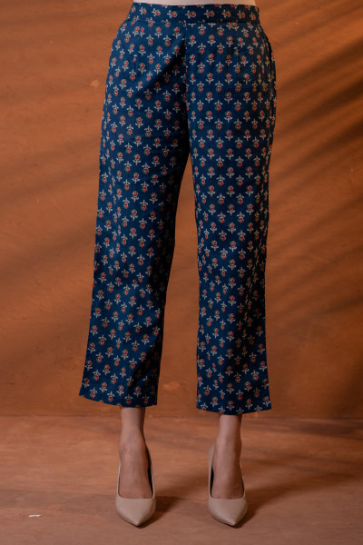 Ajrakh Printed  Kurta Set with Coordinated Dupatta