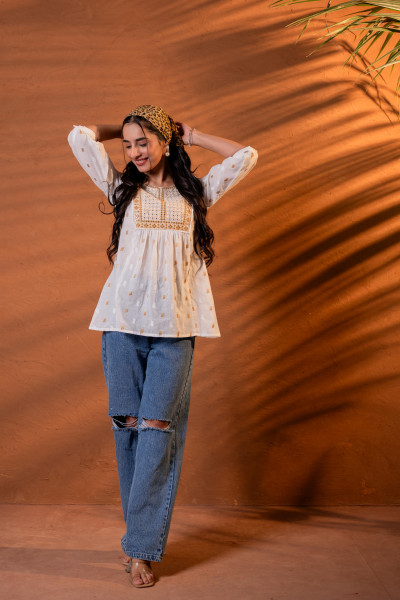 Off-White Meadow Tunic