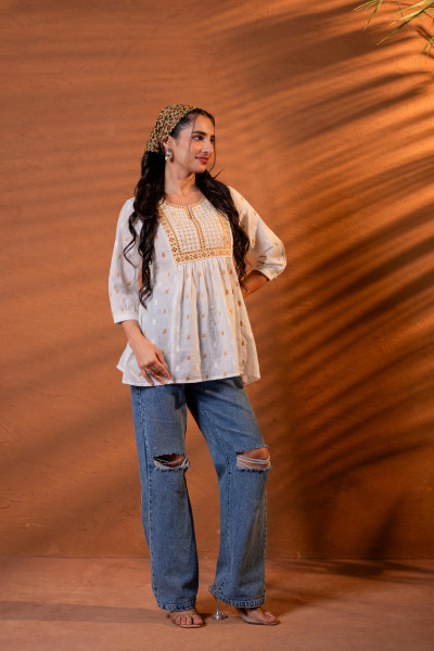 Off-White Meadow Tunic